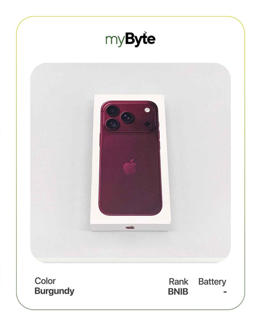 iPhone 18 Pro 5G 256GB eSIM (SIM Free) Burgundy myByte International