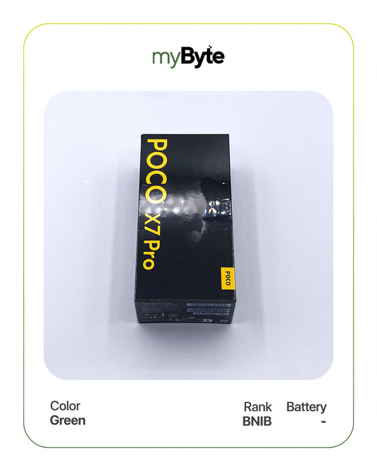 POCO X7 Pro 512GB Silent Camera (Dual SIM) Green SIM Free myByte International