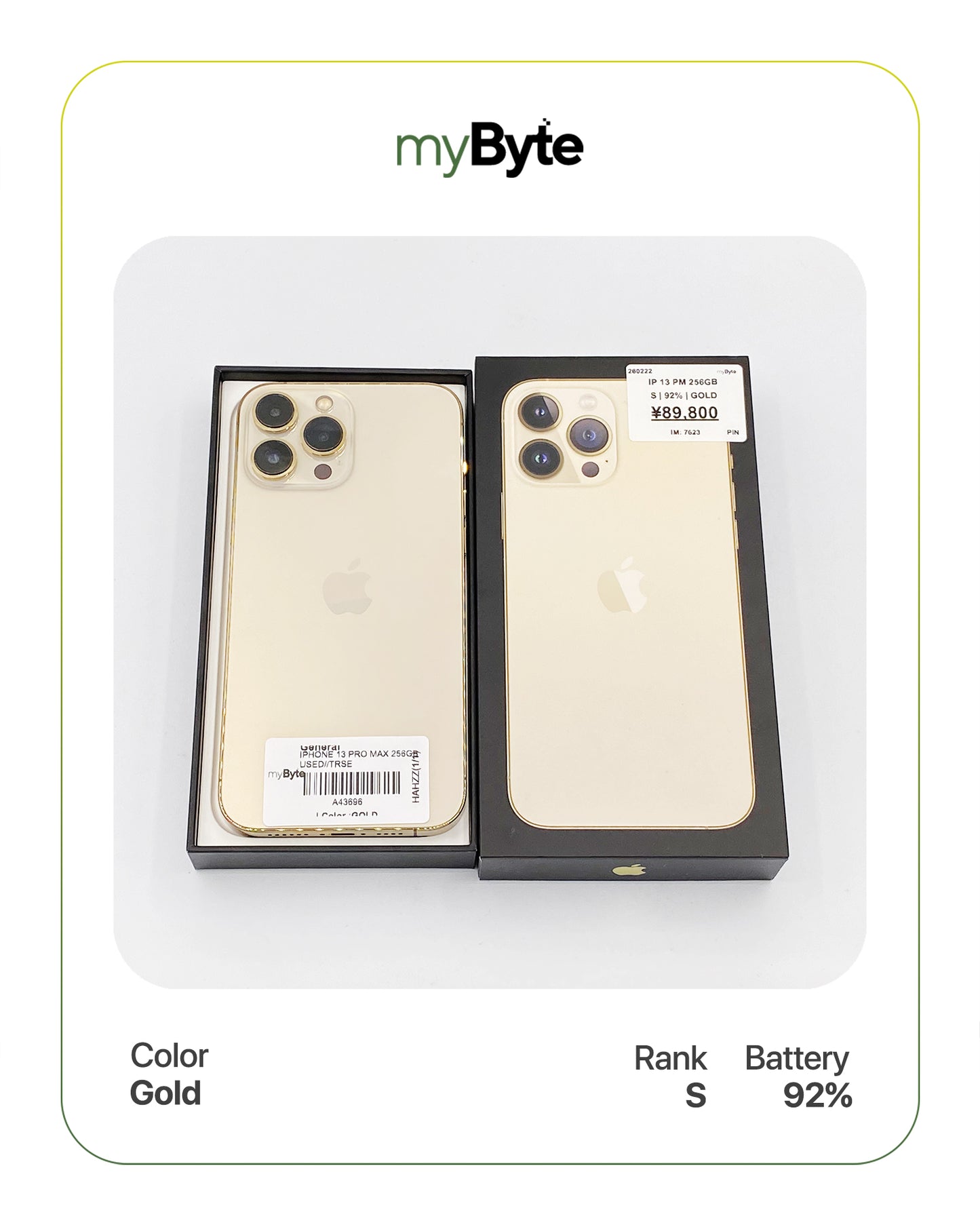 iPhone 13 Pro Max 5G 256GB (SIM Free) myByte International