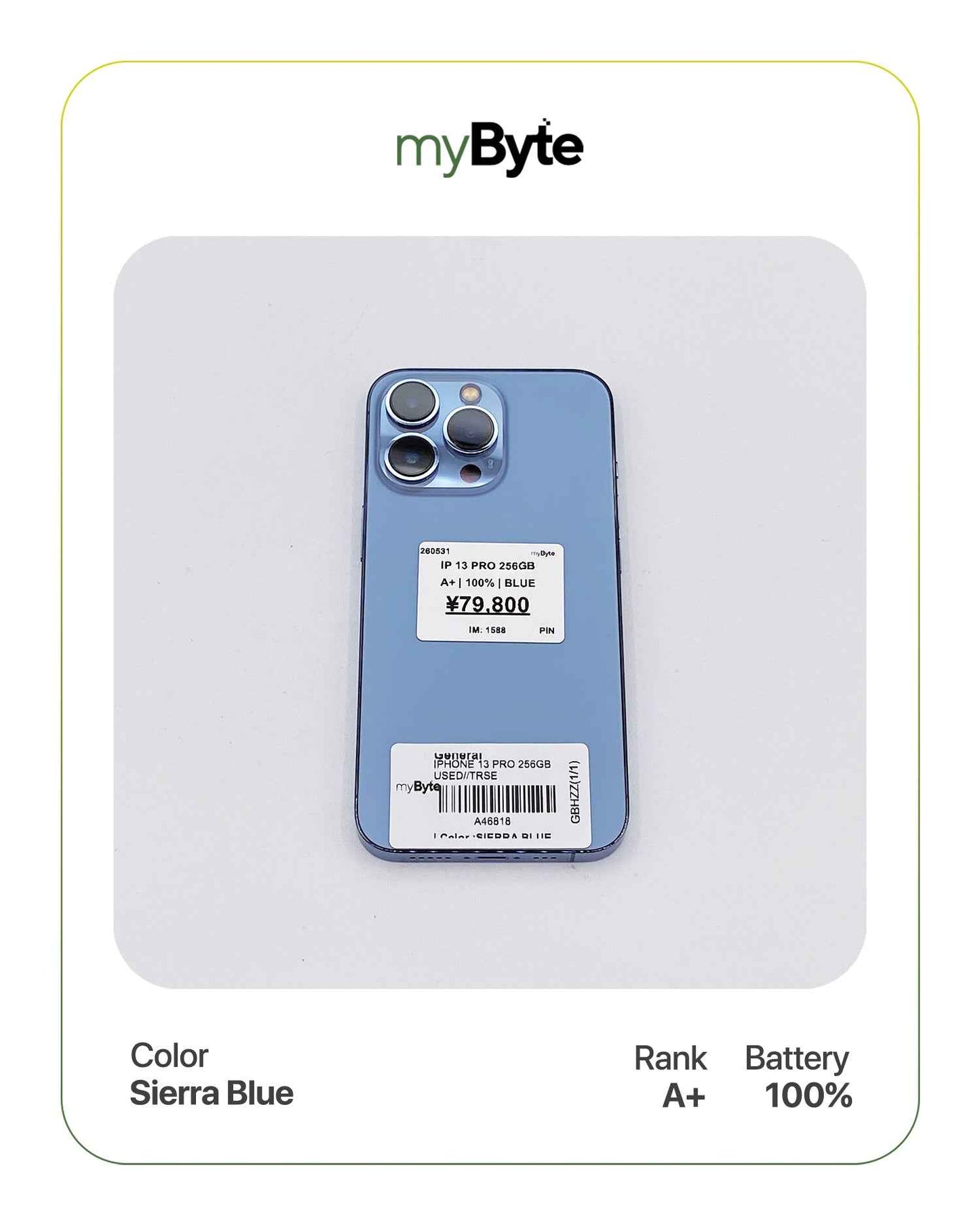 iPhone 13 Pro 5G 256GB (SIM Free) myByte International