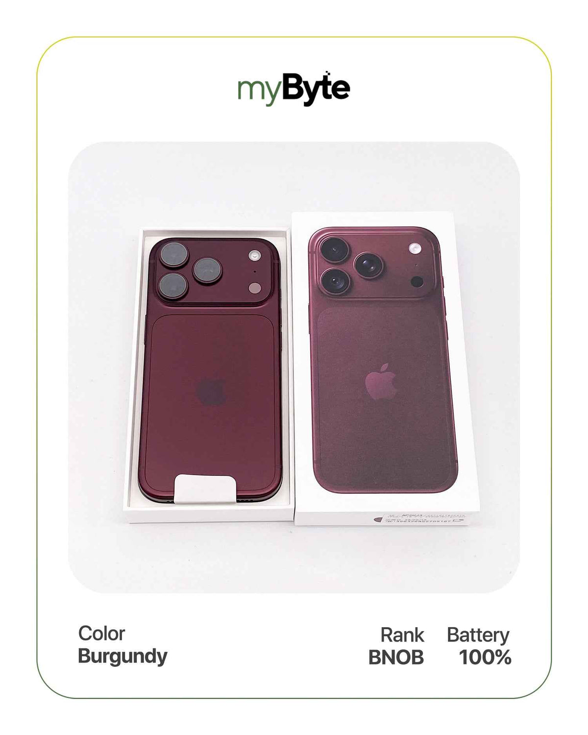 iPhone 18 Pro max 5G 256GB eSIM (SIM Free) Burgundy myByte International