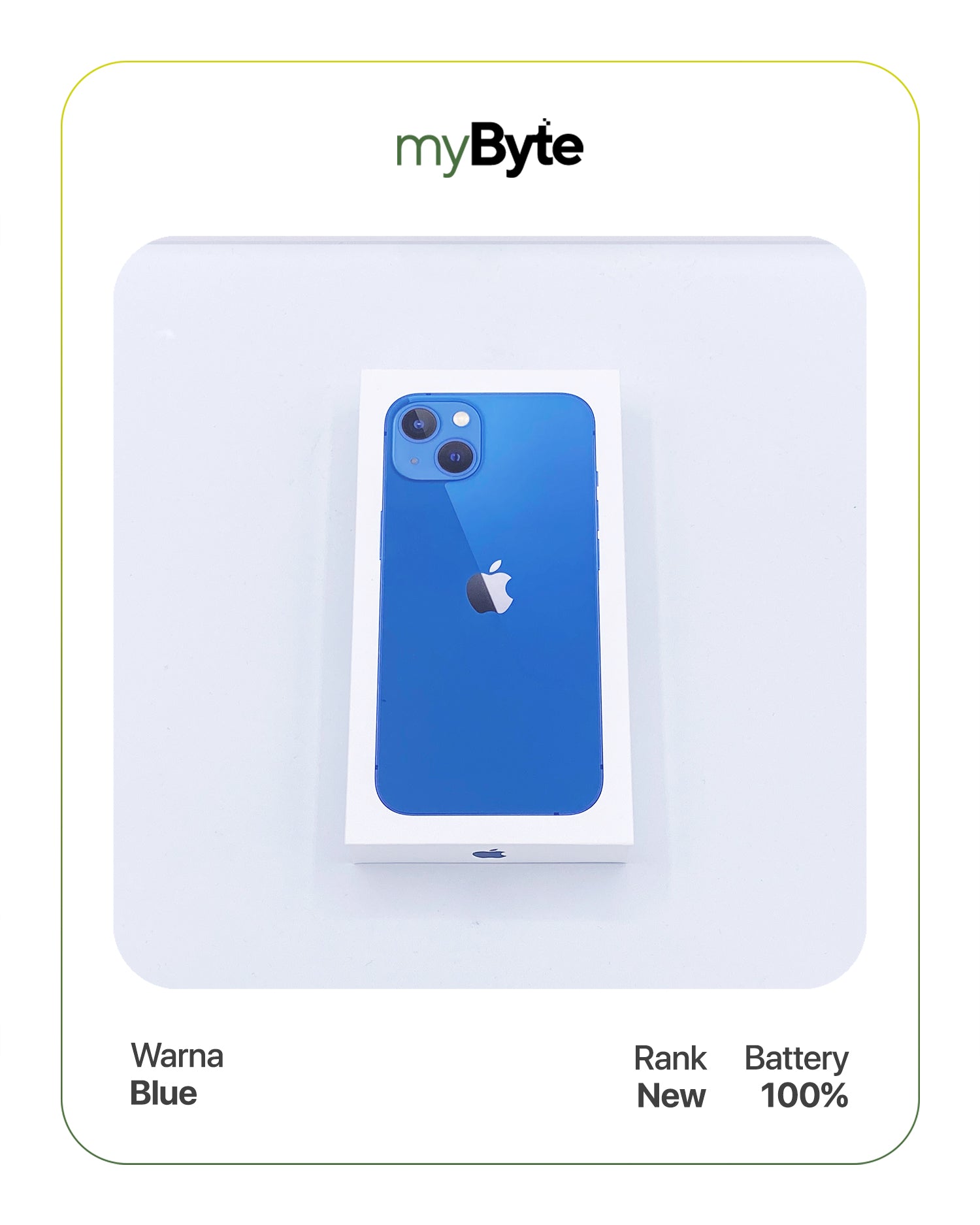 iPhone 13 5G 128GB (Sim Free) Blue myByte International