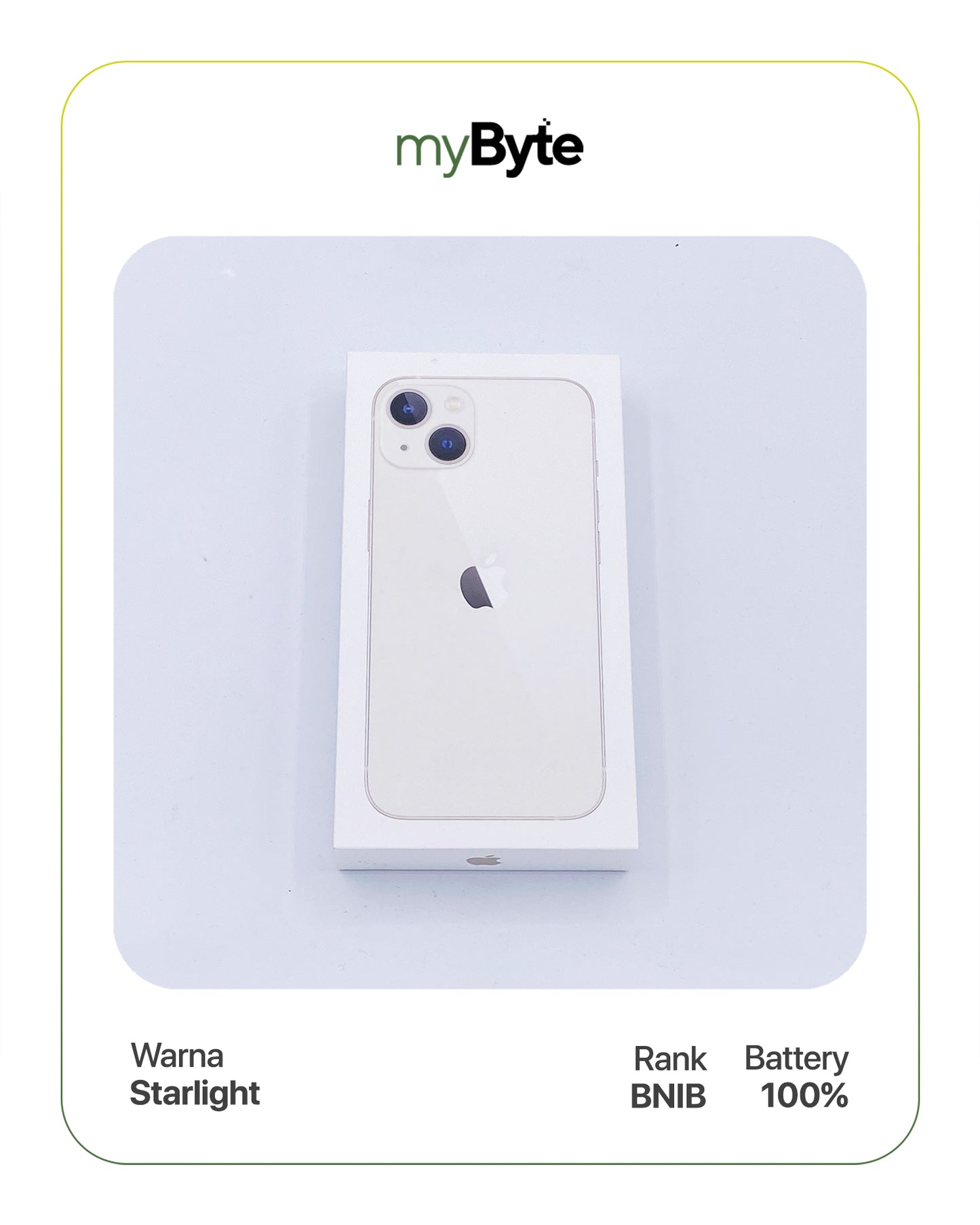 iPhone 13 5G 128GB (Sim Free) Starlight myByte International