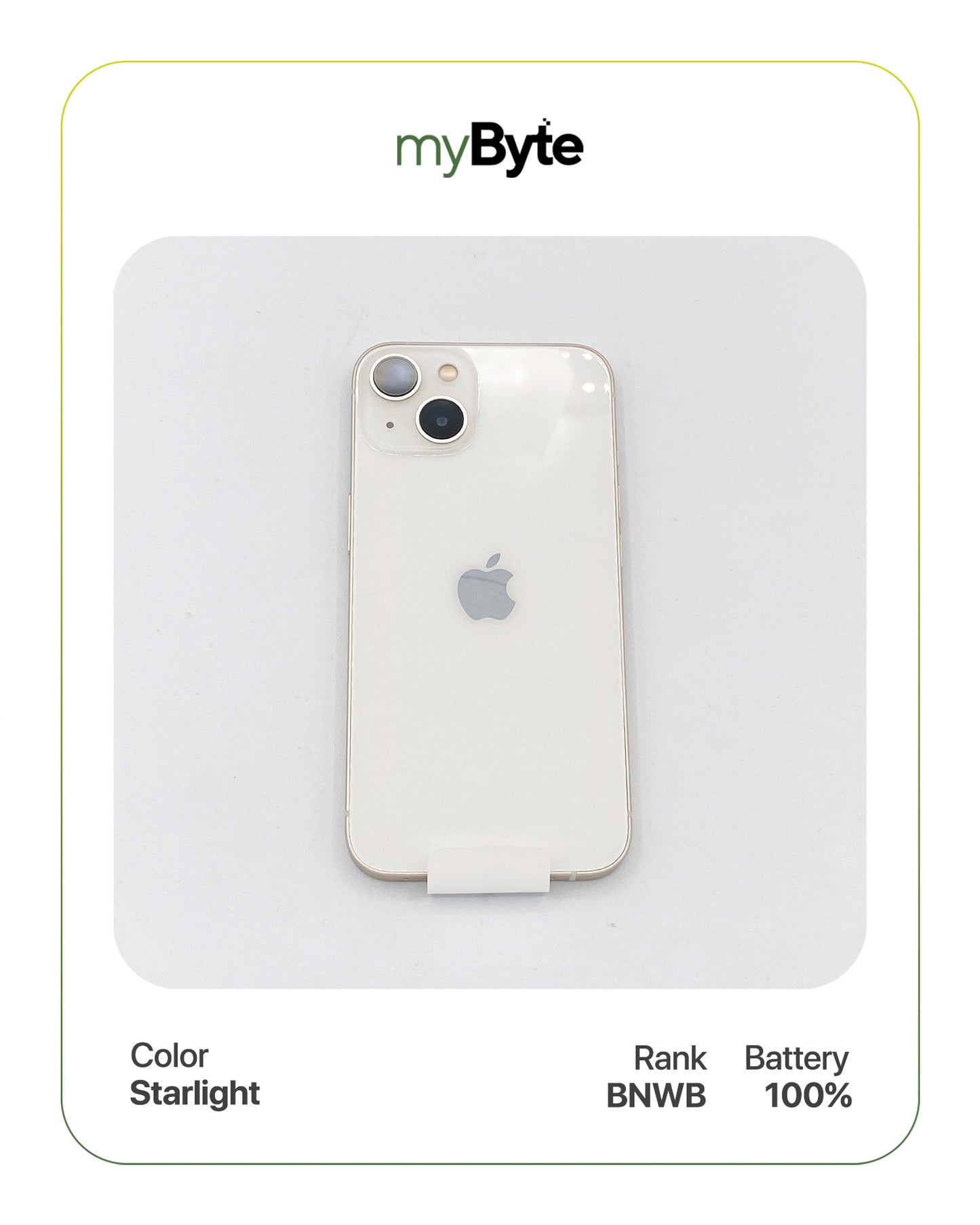 iPhone 13 5G 128GB (Sim Free) Starlight myByte International