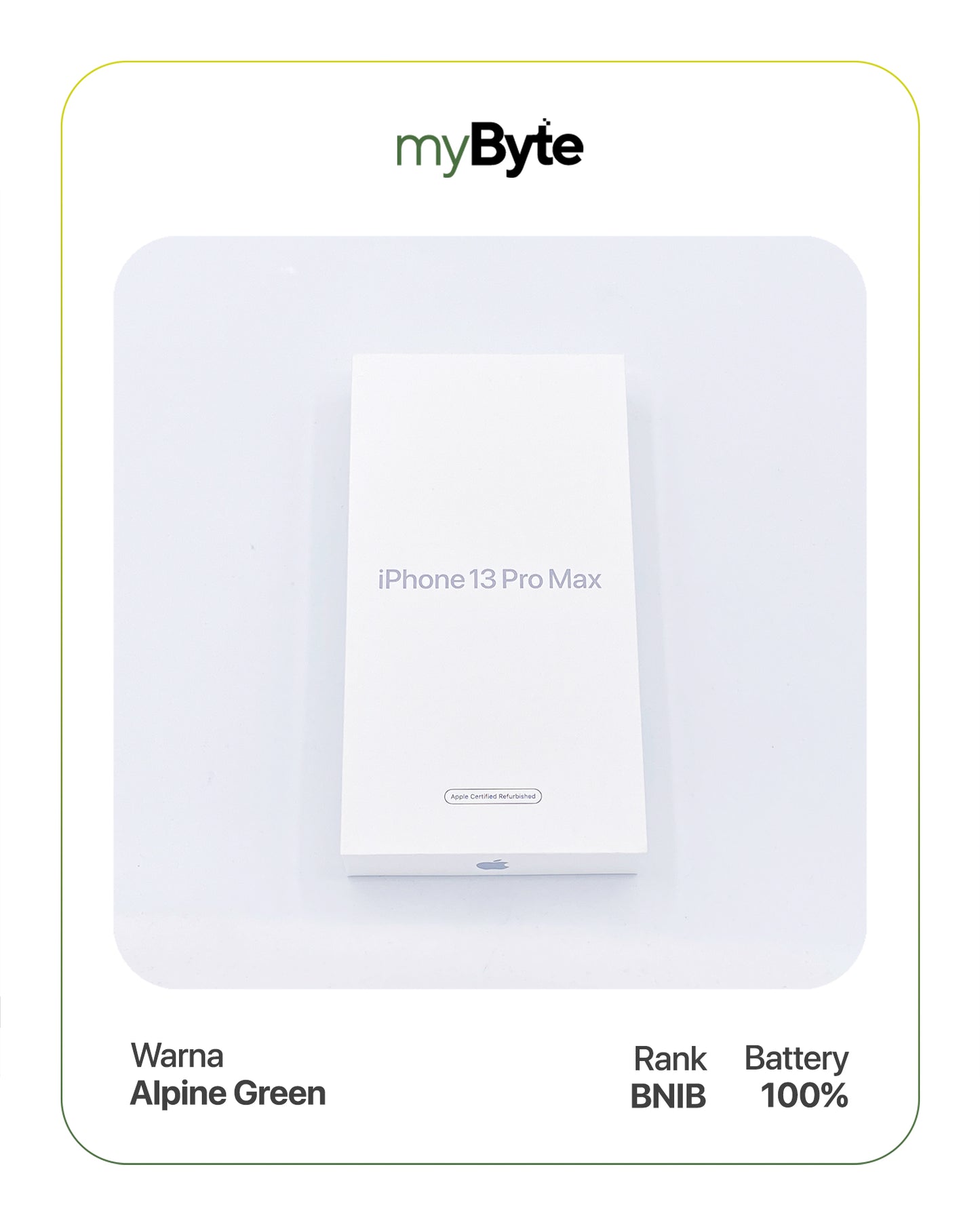 iPhone 13 Pro Max 5G 1TB (SIM Free) Alpine Green SIM Free myByte International