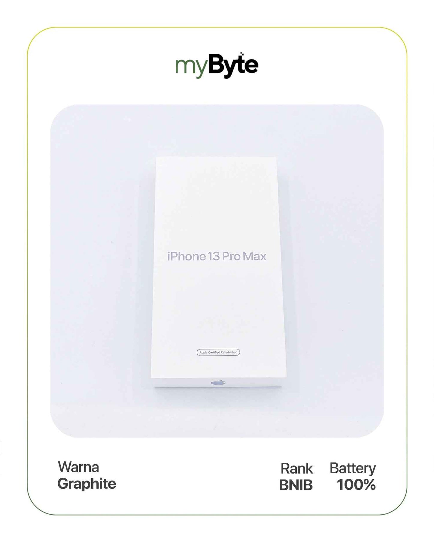 iPhone 13 Pro Max 5G 512GB (Silent Camera) Graphite SIM Free myByte International