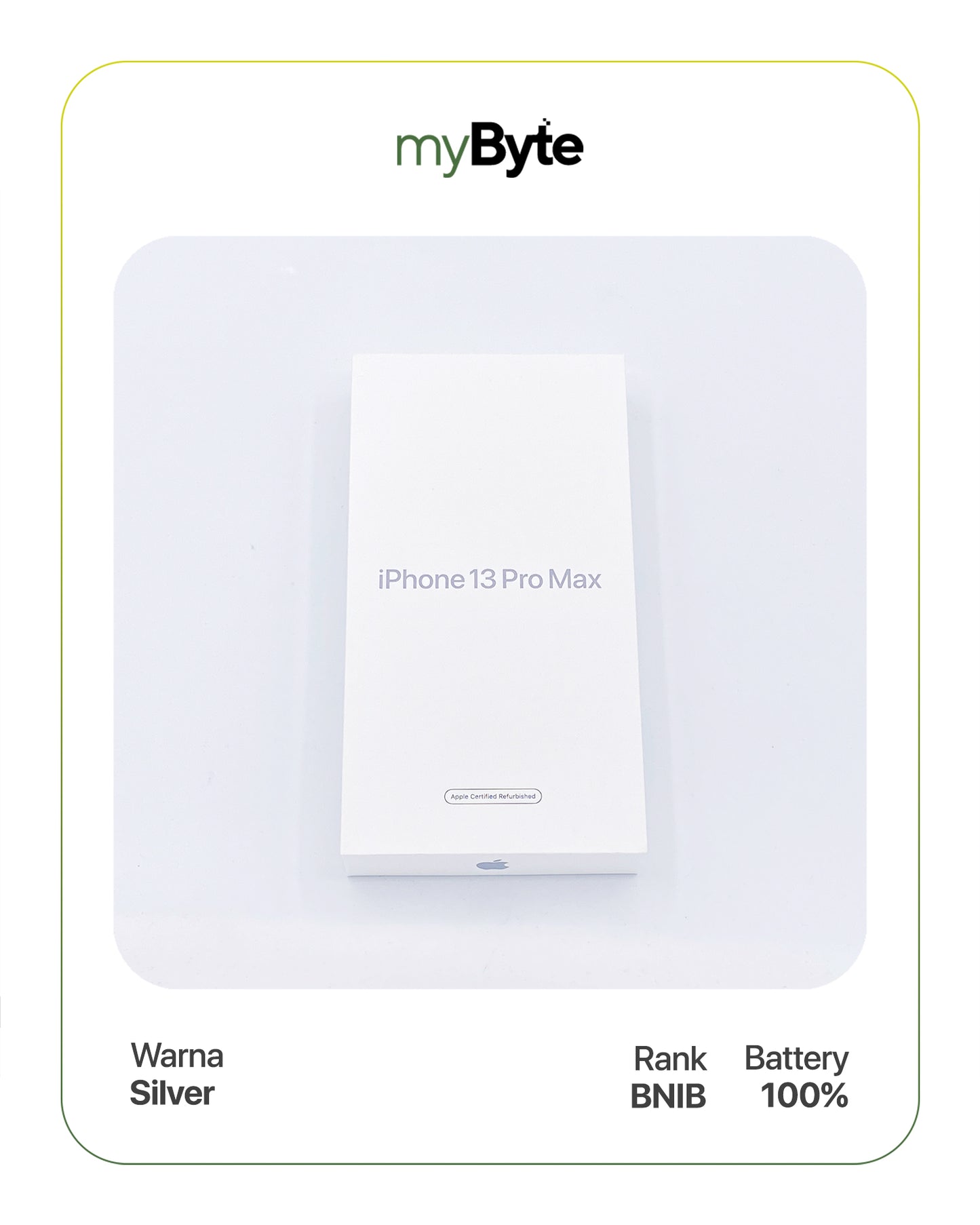 iPhone 13 Pro Max 5G 1TB (SIM Free) Silver SIM Free myByte International