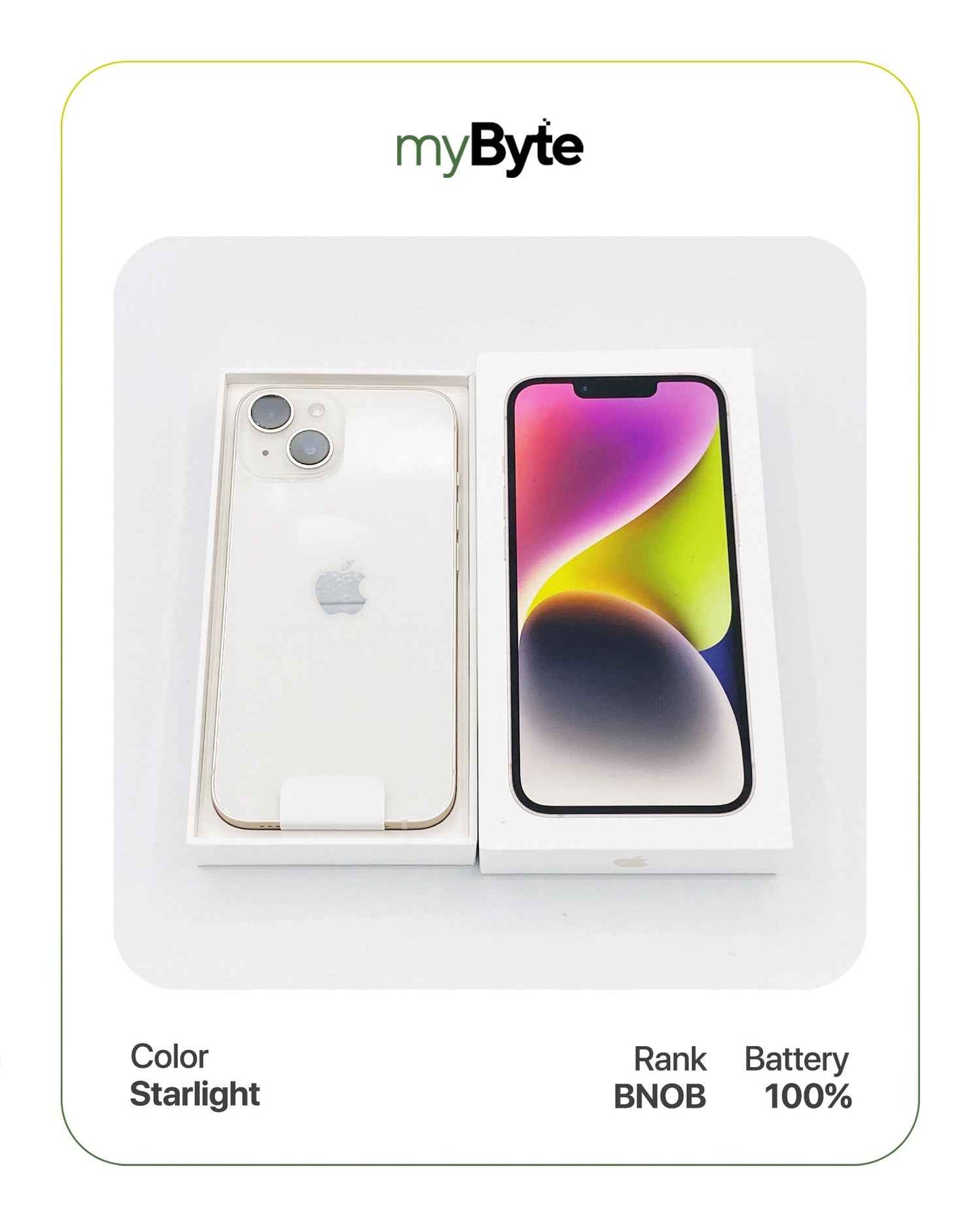 iPhone 14 5G 128GB (Sim Free) Starlight SoftBank (-) myByte International