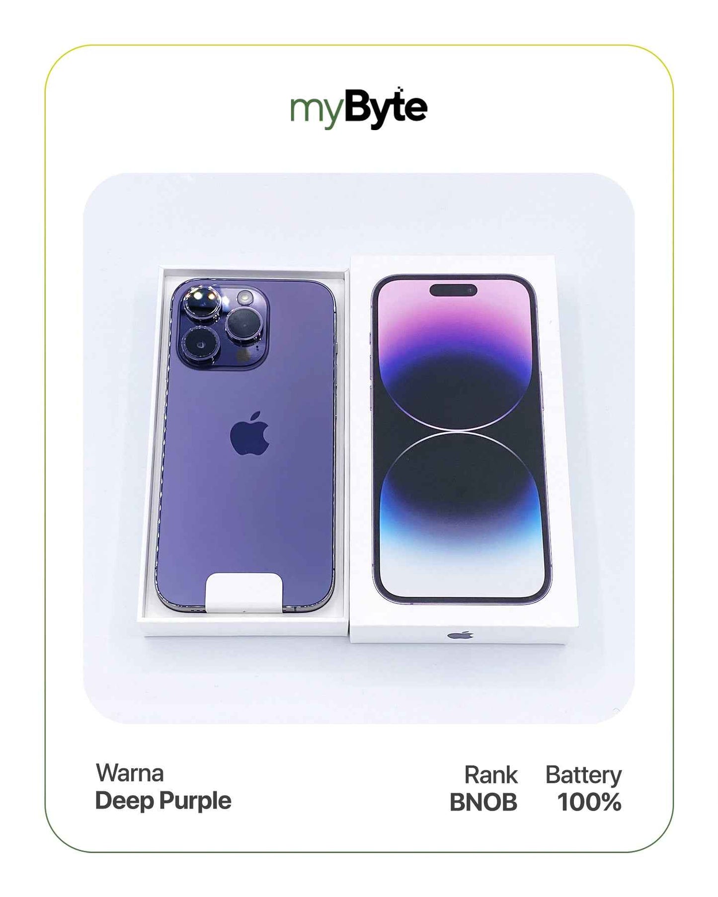 iPhone 14 Pro Max 5G 512GB (SIM Free) Deep Purple SIM Free myByte International