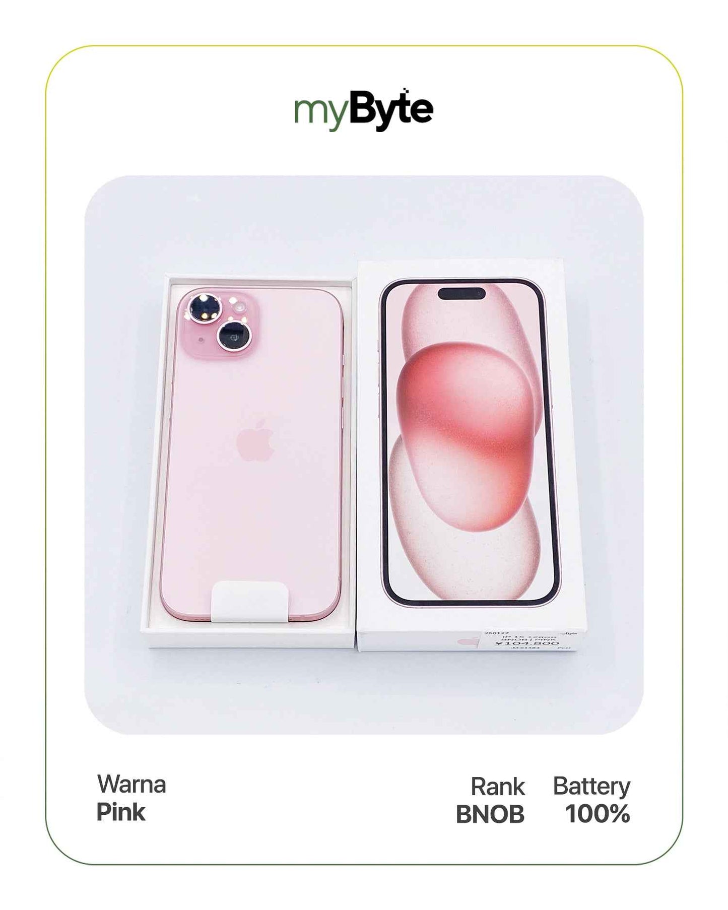iPhone 15 Plus 5G 512GB Silent Camera (SIM Free) Pink myByte International