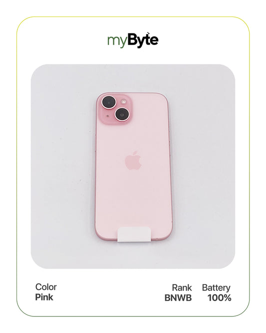iPhone 15 5G 128GB (SIM Free) Pink myByte International