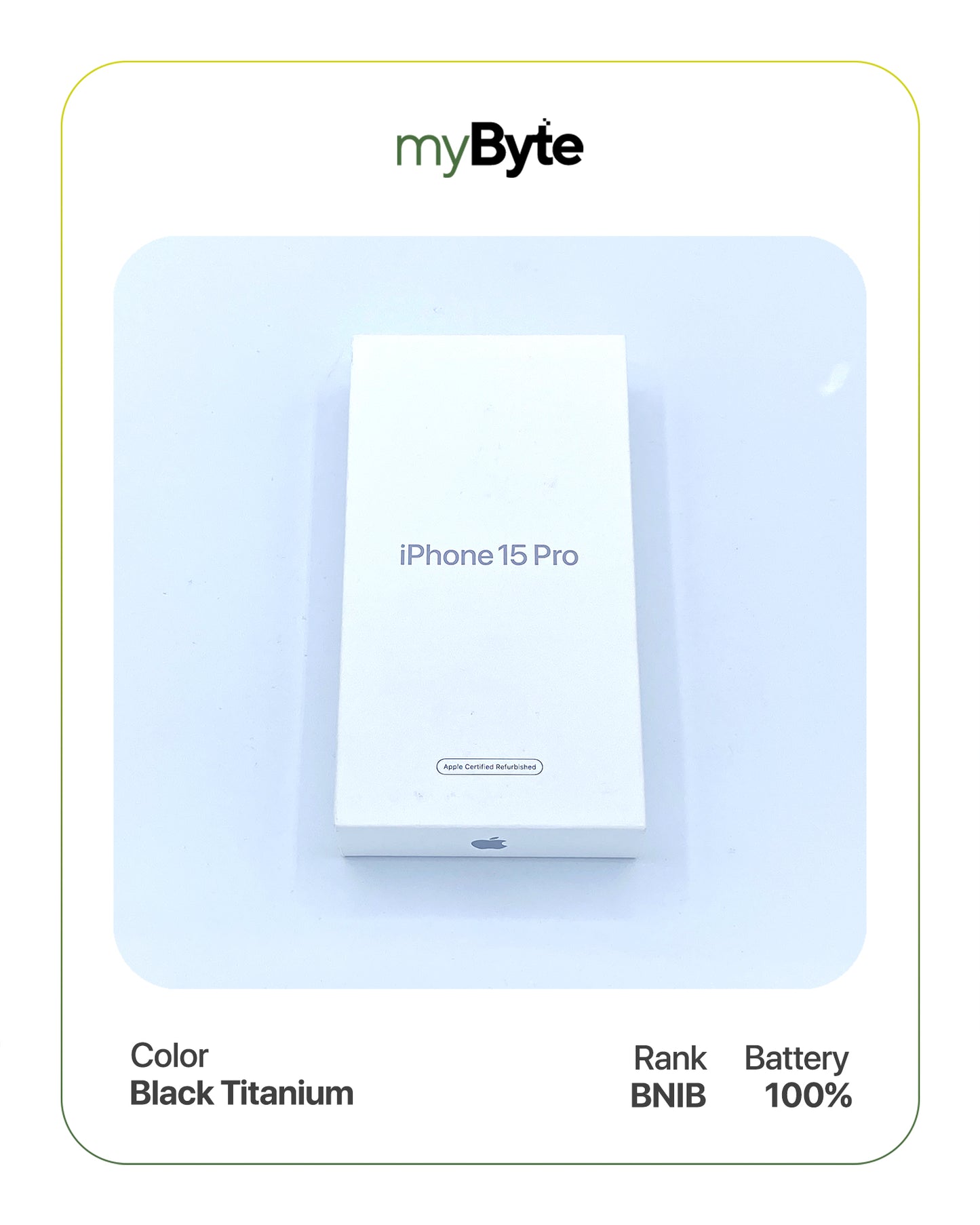 iPhone 15 Pro 5G 256GB (Sim Free) Black Titanium SIM Free myByte International