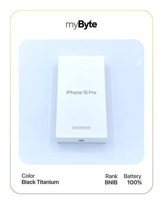 iPhone 15 Pro 5G 256GB (Sim Free) Black Titanium SIM Free myByte International