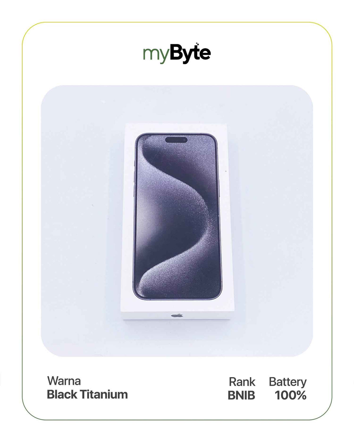 iPhone 15 Pro 5G 256GB (Sim Free) Black Titanium SIM Free myByte International