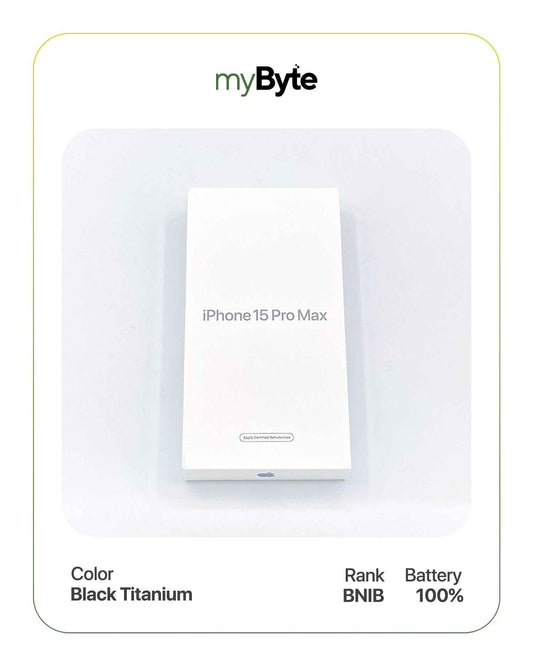 iPhone 15 Pro Max 5G 256GB (Sim Free) Black Titanium SIM Free myByte International