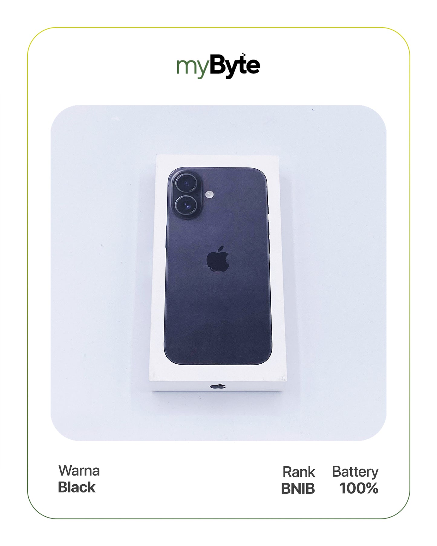 iPhone 16 Plus 5G 256GB (Sim Free) Black myByte International