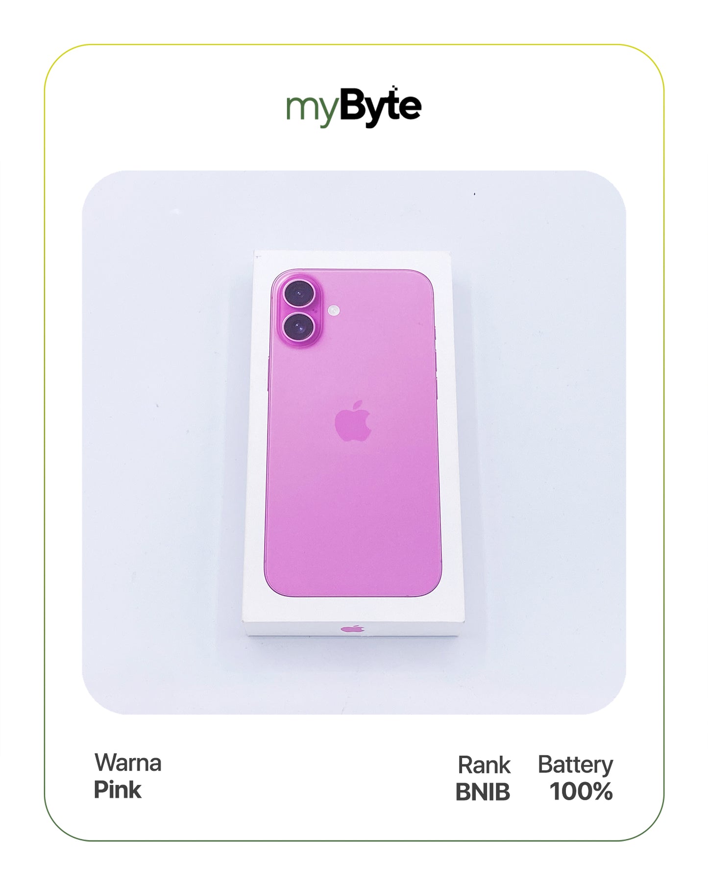 iPhone 16 Plus 5G 256GB (Sim Free) Pink myByte International