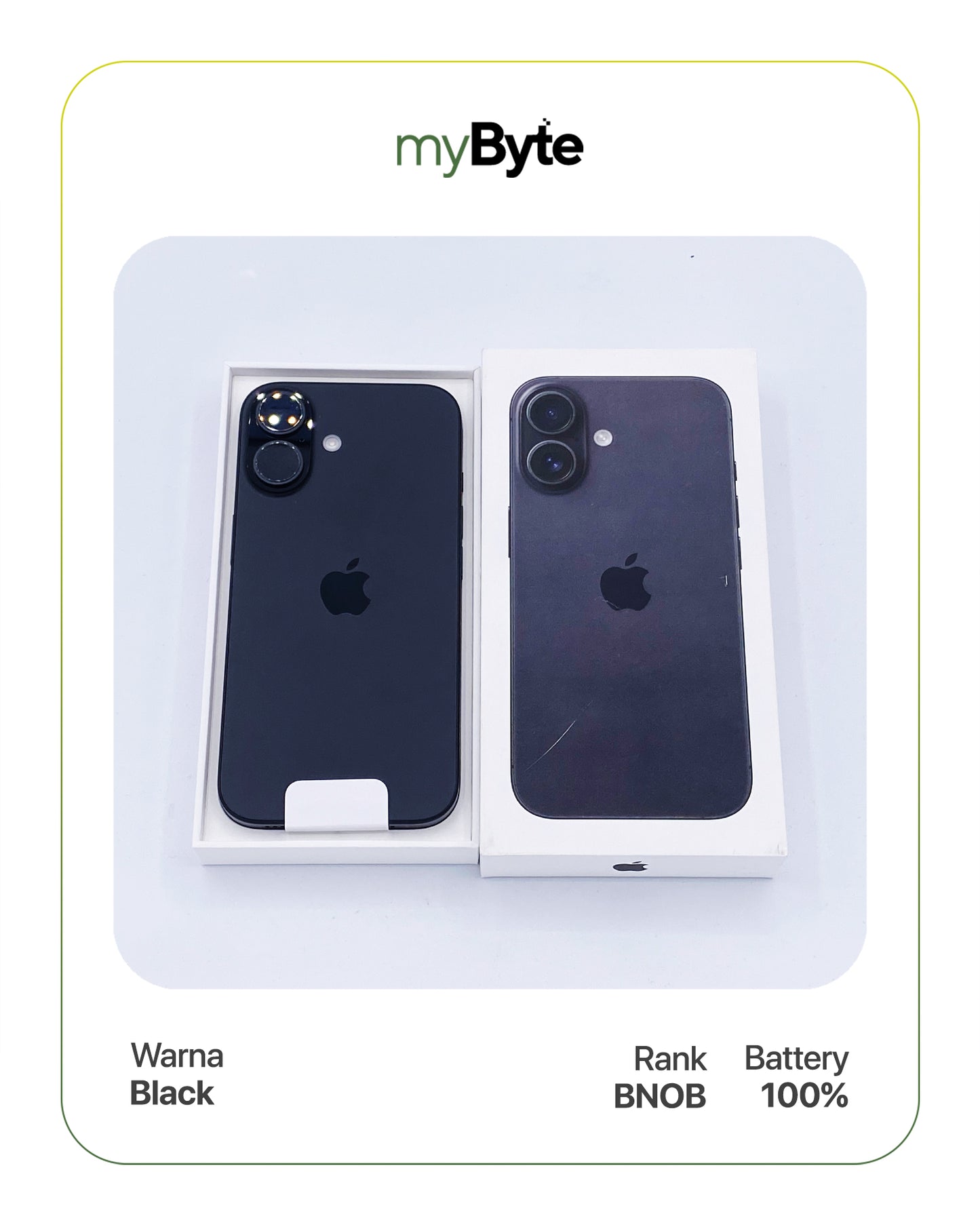 iPhone 16 Plus 5G 128GB (Sim Free) Black myByte International