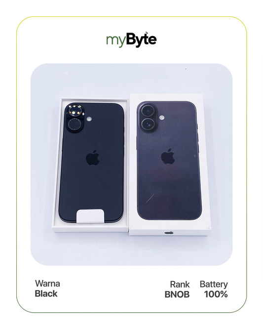 iPhone 16 Plus 5G 256GB (Sim Free) Black myByte International