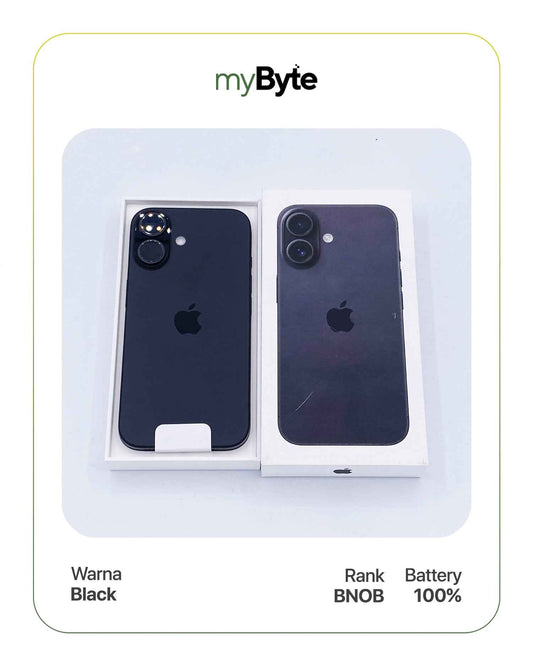 iPhone 16 5G 256GB (SIM Free) Black myByte International