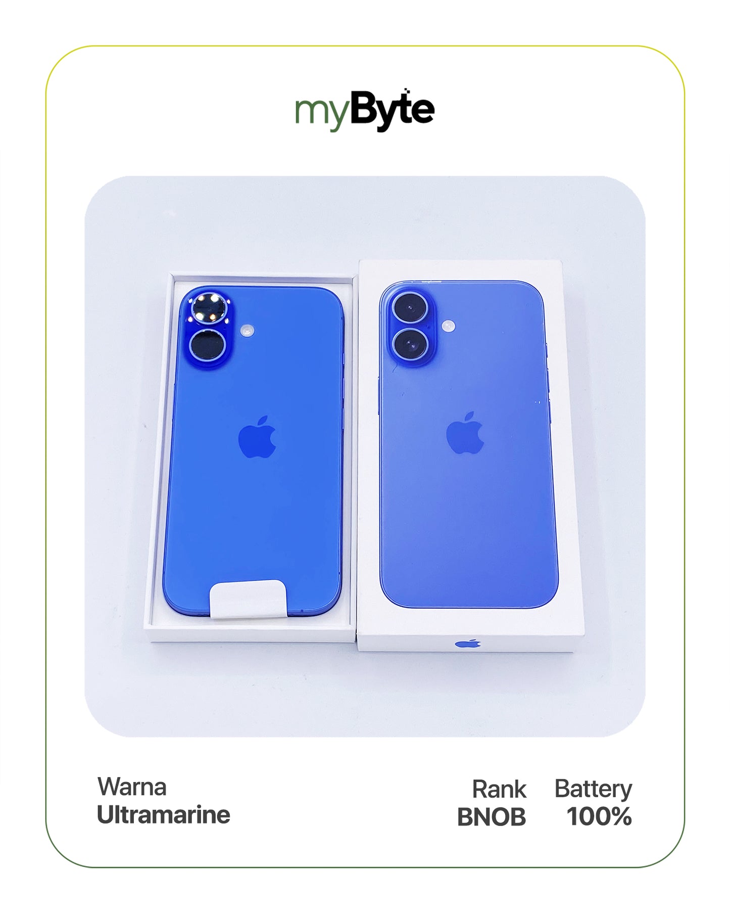 iPhone 16 Plus 5G 256GB (Sim Free) Ultramarine myByte International