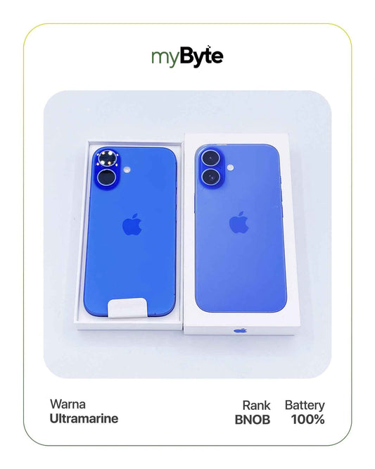 iPhone 16 Plus 5G 128GB (Sim Free) Ultramarine myByte International