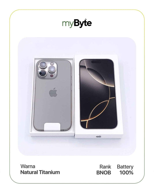 iPhone 16 Pro 5G 512GB (Sim Free) Natural Titanium myByte International