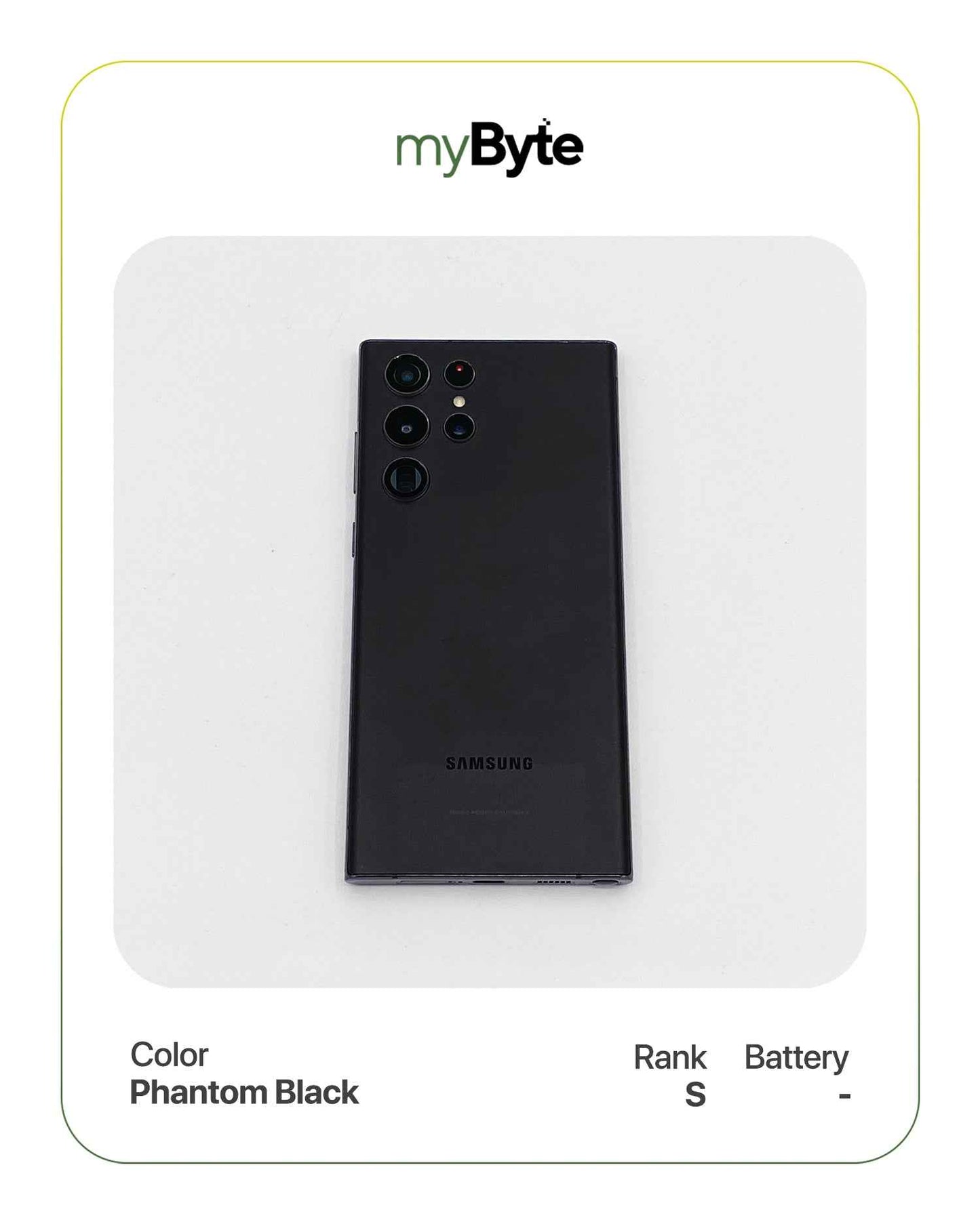 Samsung Galaxy S22 Ultra 5G 256GB (SIM Free) myByte International