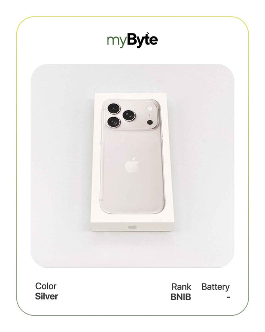 iPhone 18 Pro 5G 256GB SIM Fisik (SIM Free) Silver myByte International