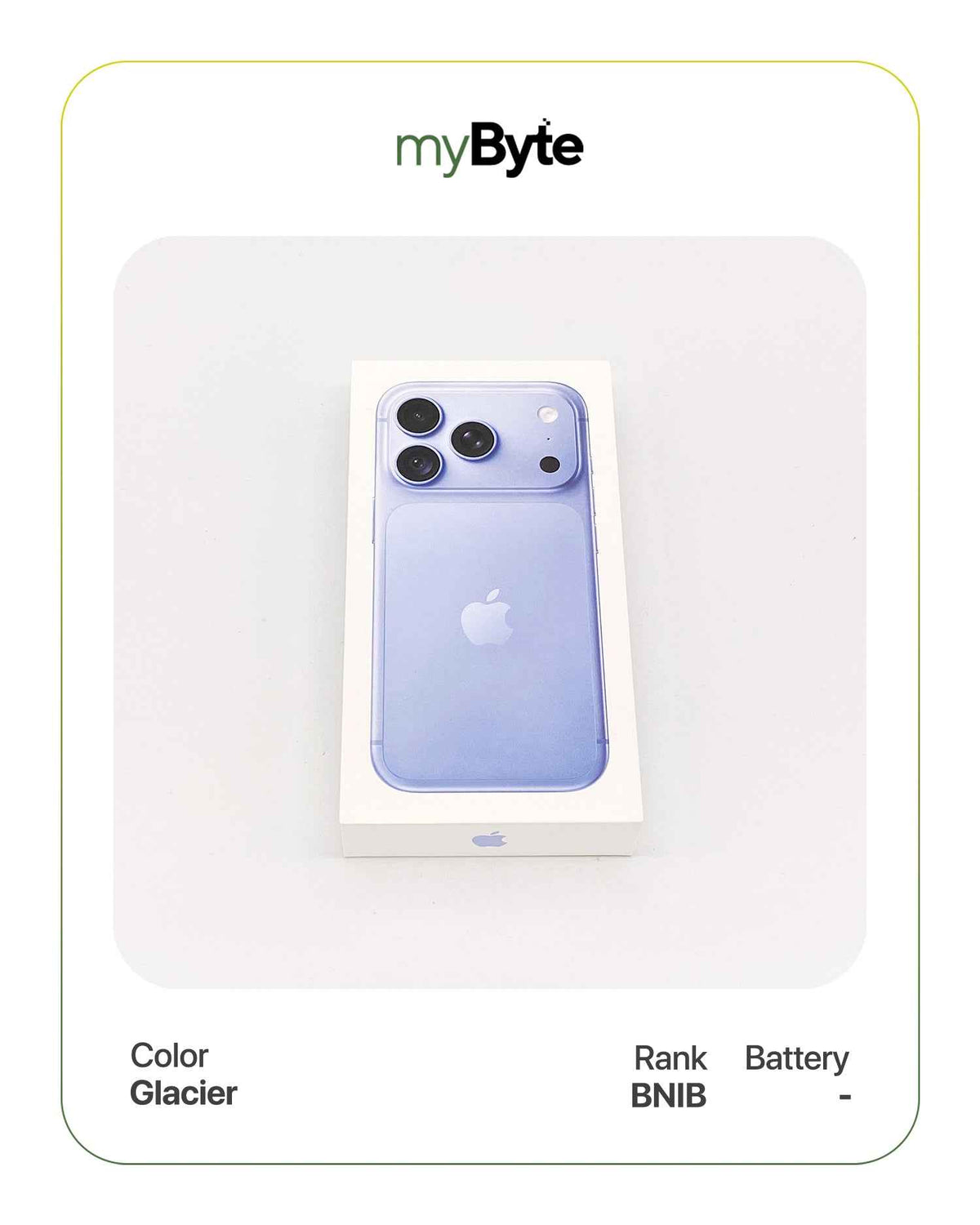 iPhone 18 Pro 5G 256GB SIM Fisik (SIM Free) Glacier myByte International