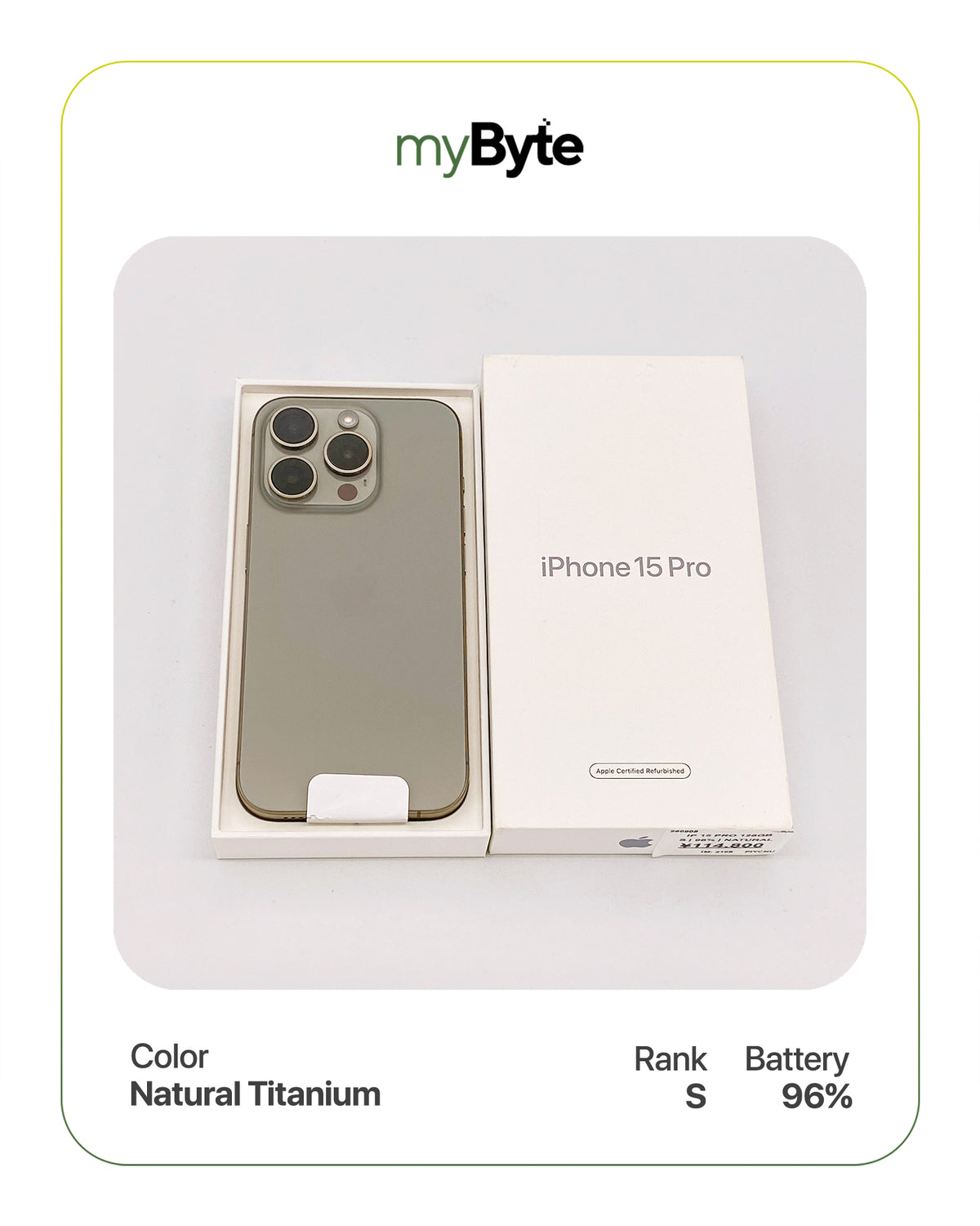 iPhone 15 Pro 5G 128GB (SIM Free)