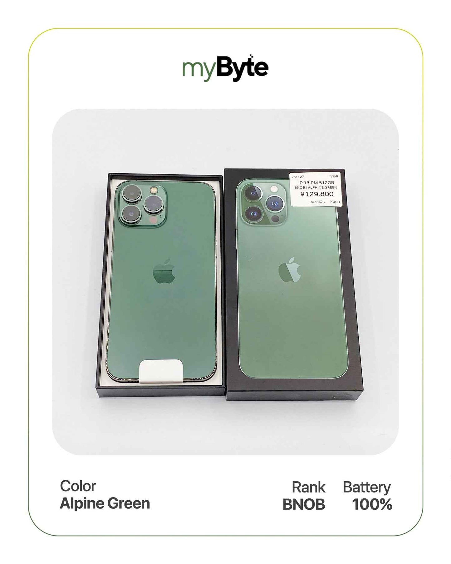 iPhone 13 Pro Max 5G 512GB (SIM Free) myByte International