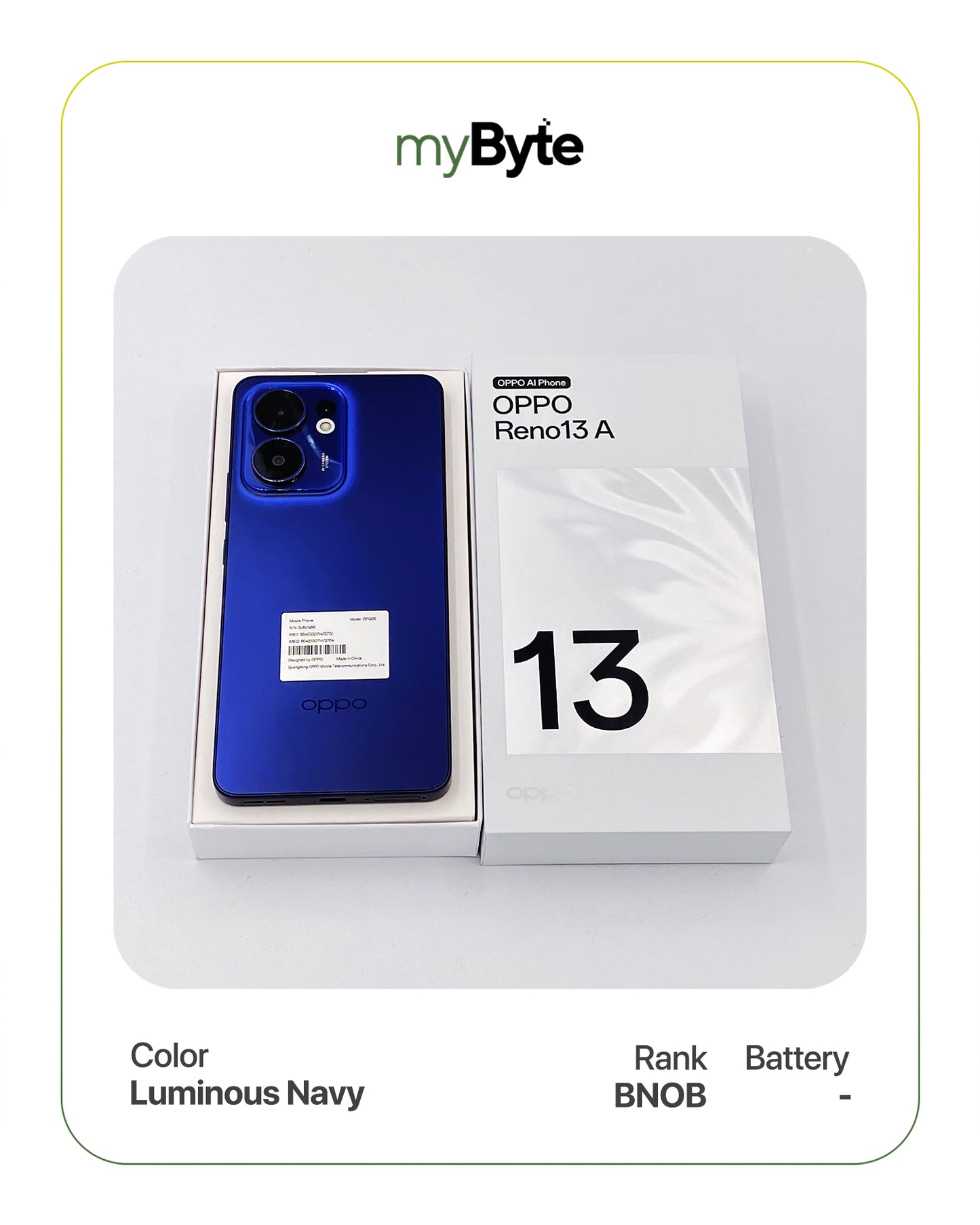 OPPO Reno13 A 128GB (SIM Free) myByte International