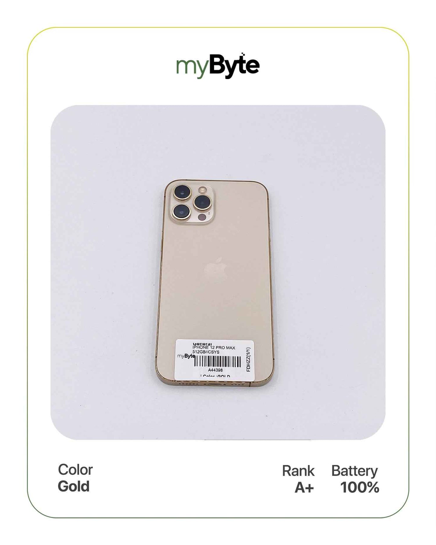 iPhone 12 Pro Max 5G 512GB (SIM Free) myByte International