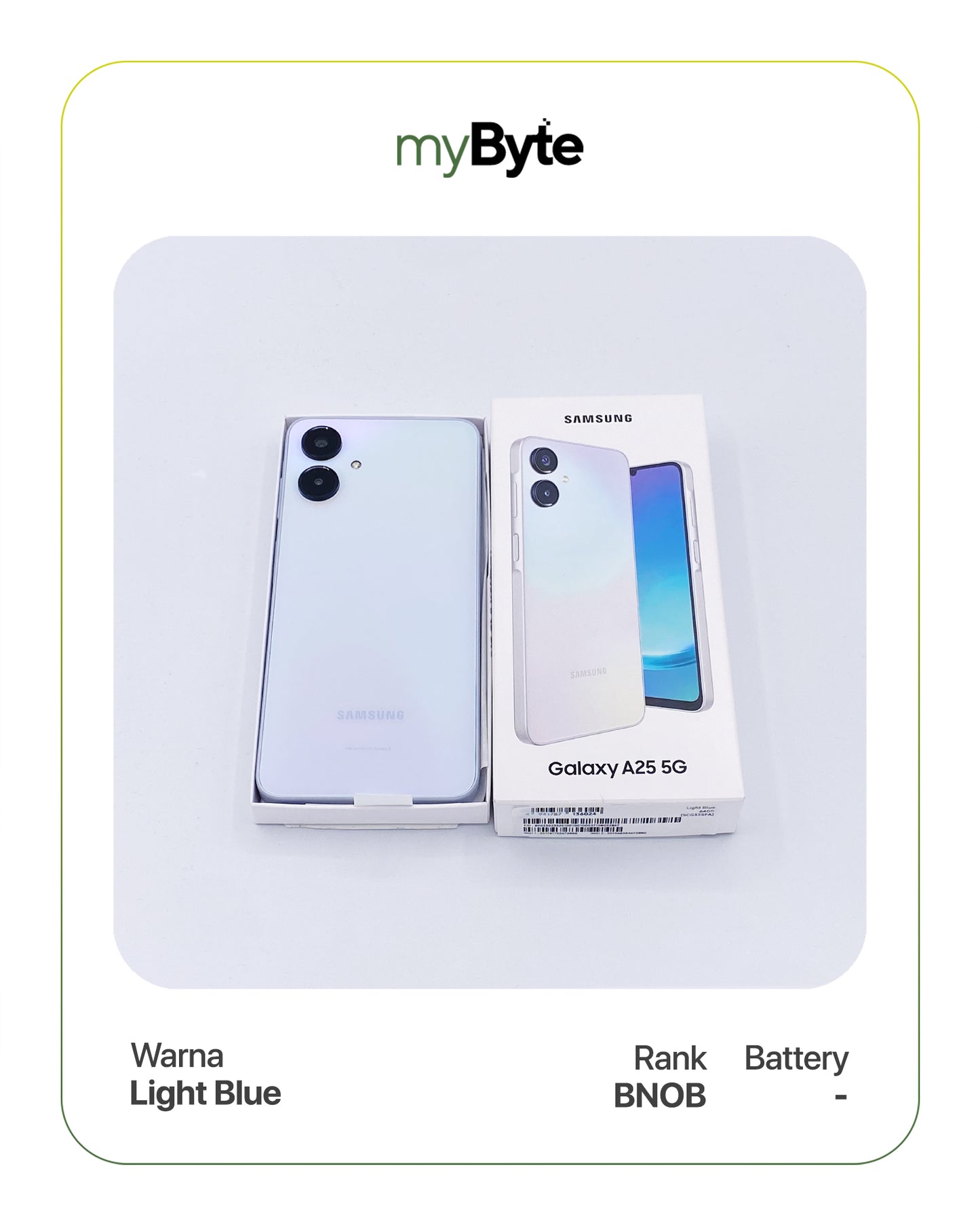 Samsung Galaxy A25 5G 64GB (Sim Free) Light Blue myByte International