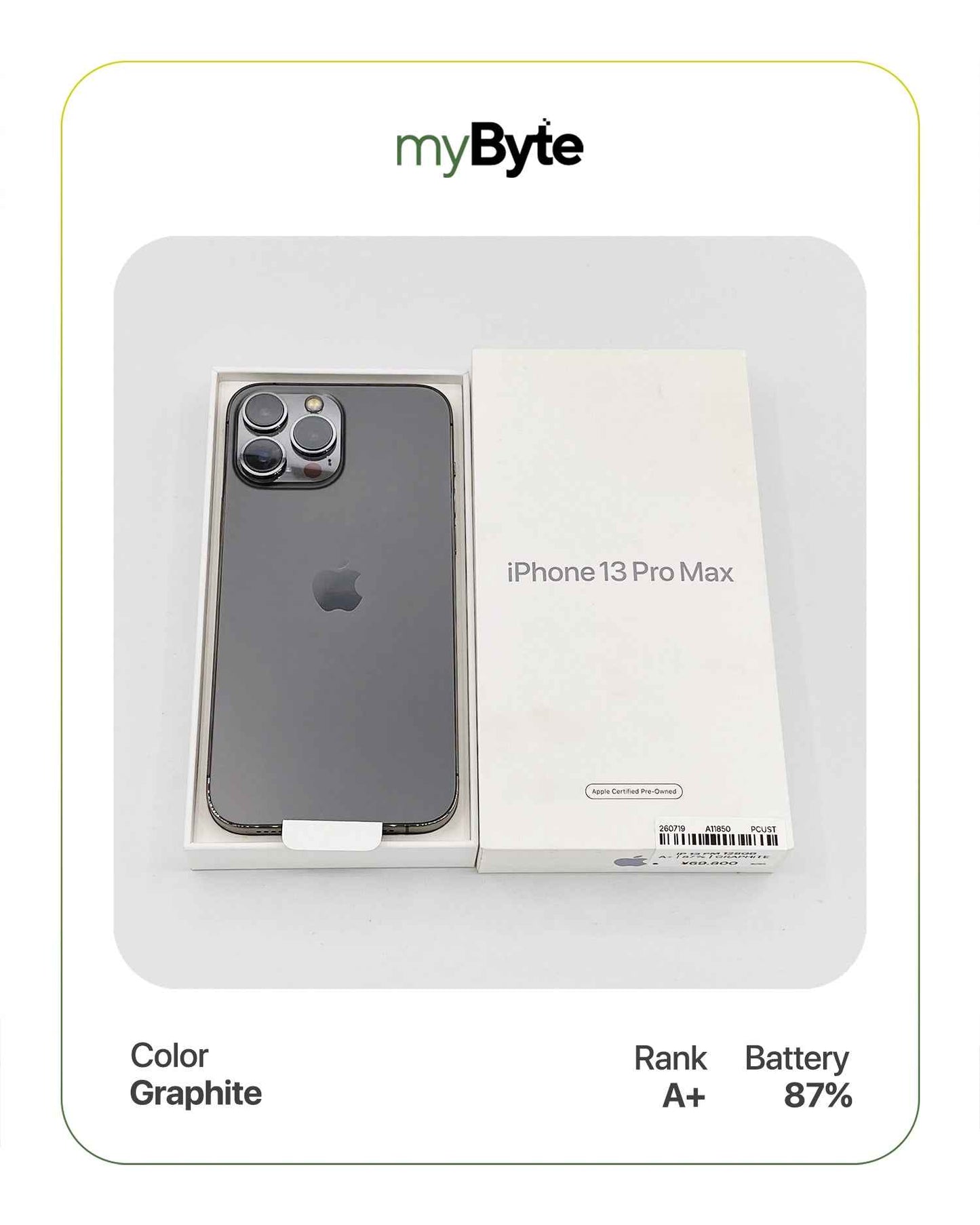 iPhone 13 Pro Max 5G 128GB (SIM Free) myByte International