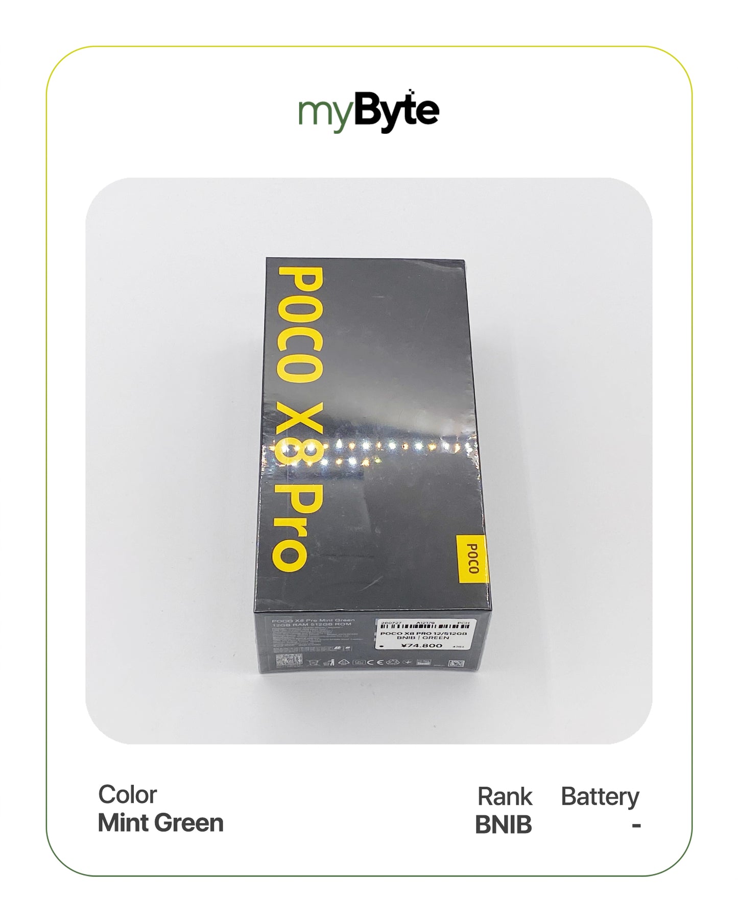 POCO X8 Pro 512GB (SIM Free) Mint Green SIM Free myByte International