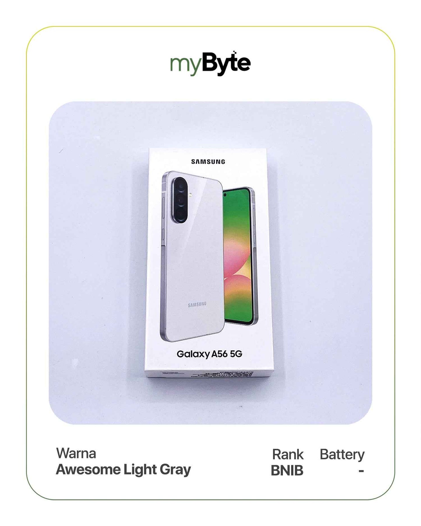 Samsung Galaxy A56 5G 256GB (Sim Free) Awesome Lightgray 12GB myByte International