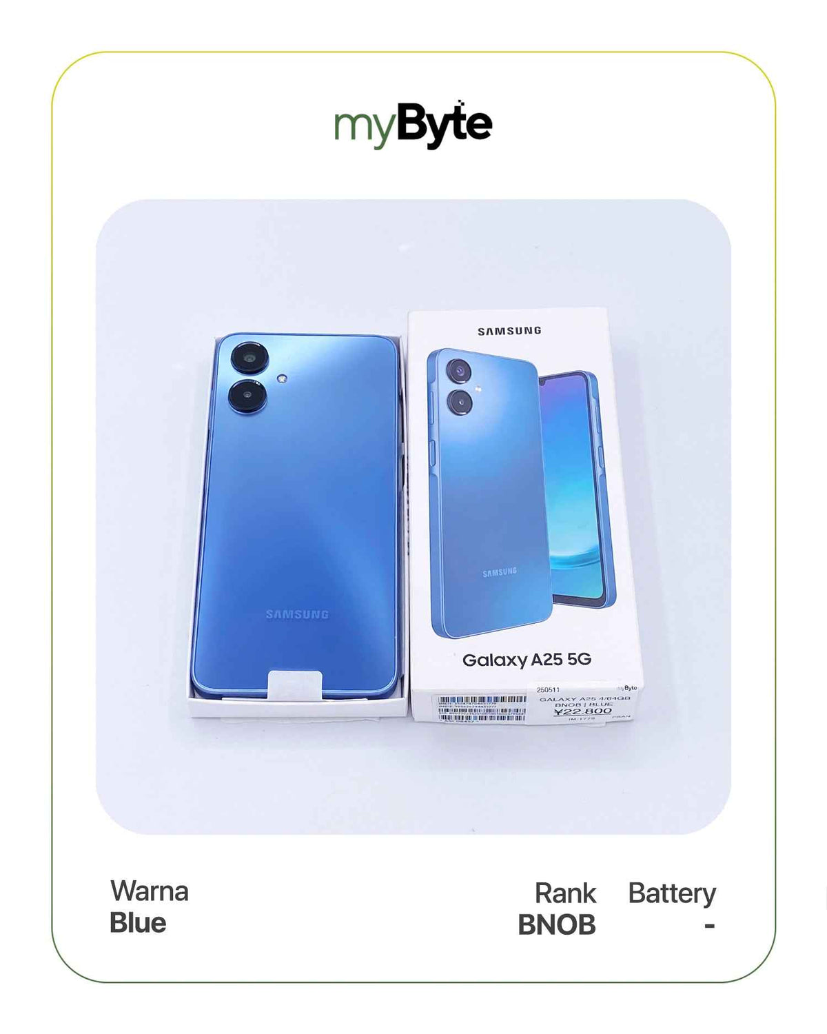 Samsung Galaxy A25 5G 64GB (SIM Free) Blue myByte International