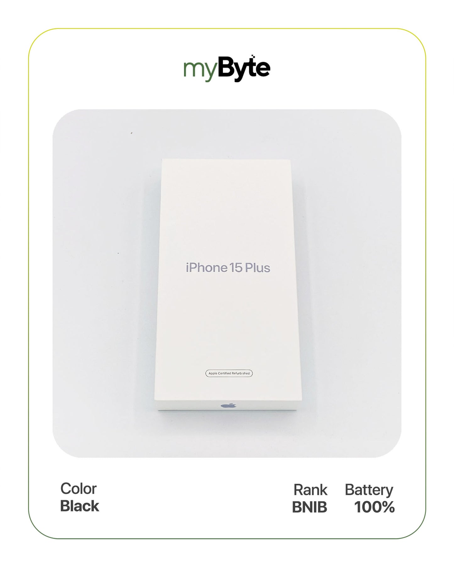 iPhone 15 Plus 5G 128GB (Sim Free) Black SIM Free myByte International