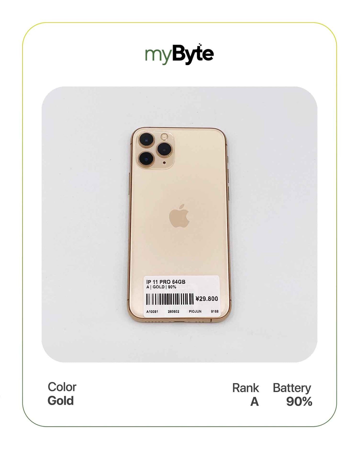 iPhone 11 Pro 256GB (SIM Free) myByte International
