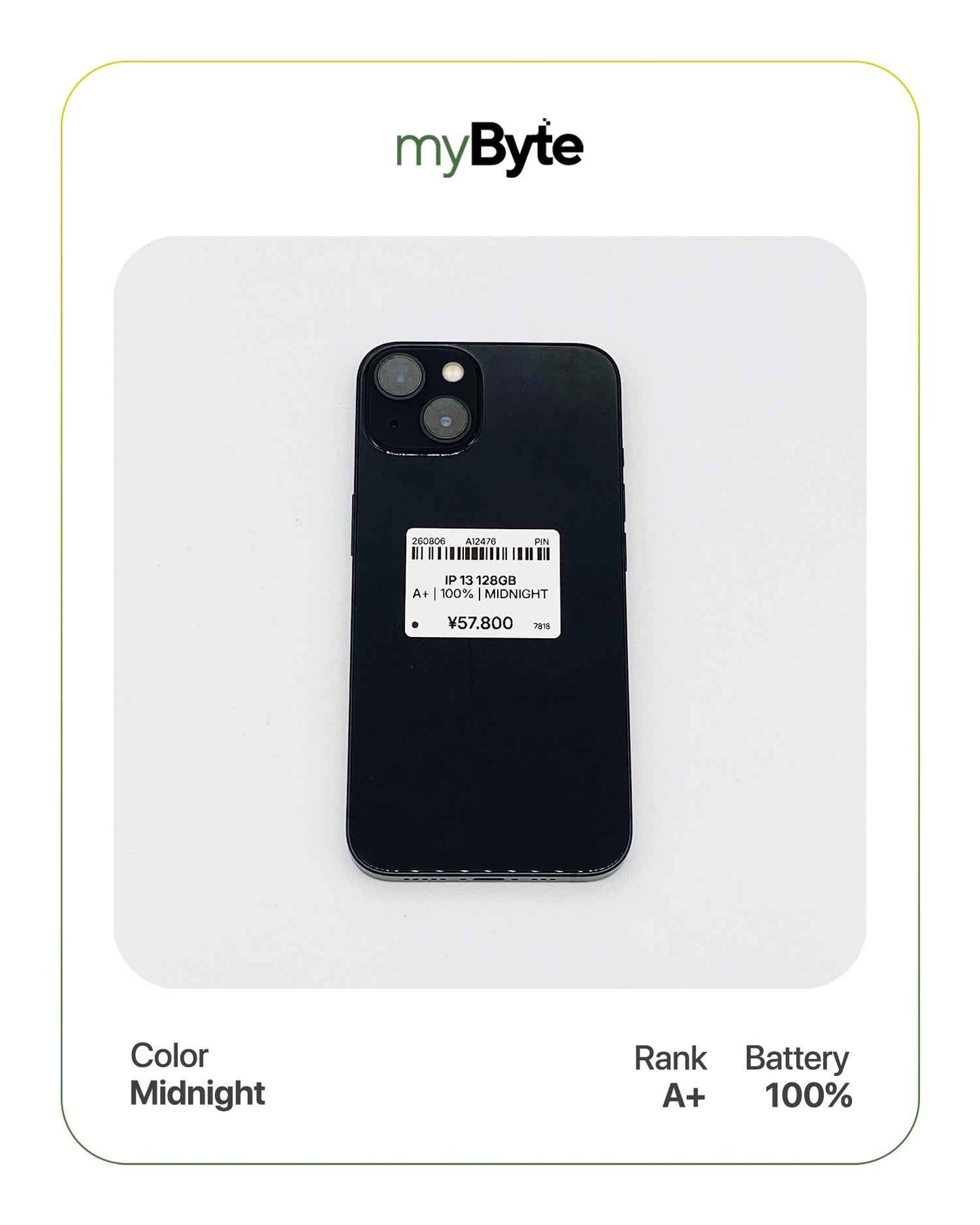 iPhone 13 5G 128GB (SIM Free) myByte International