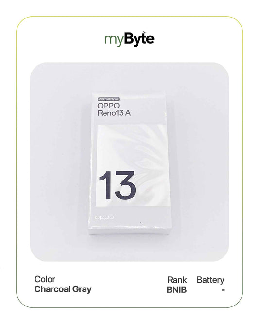 OPPO Reno13 A 128GB (SIM Free) Charcoal Gray SIM Free myByte International