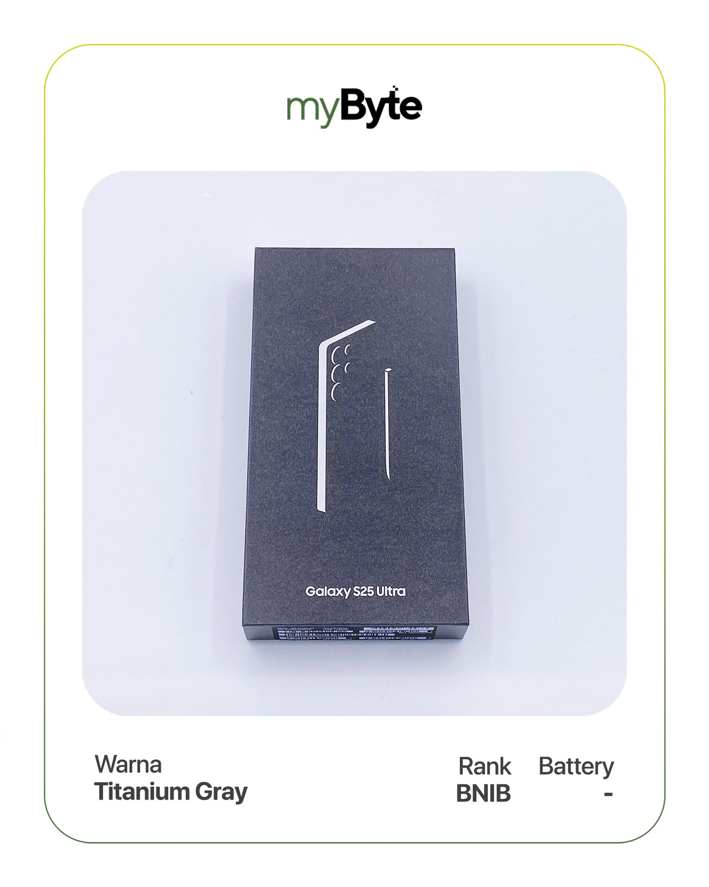 Samsung Galaxy S25 Ultra 5G 1TB Dual SIM (Silent Camera) Titanium Gray SIM Free myByte International