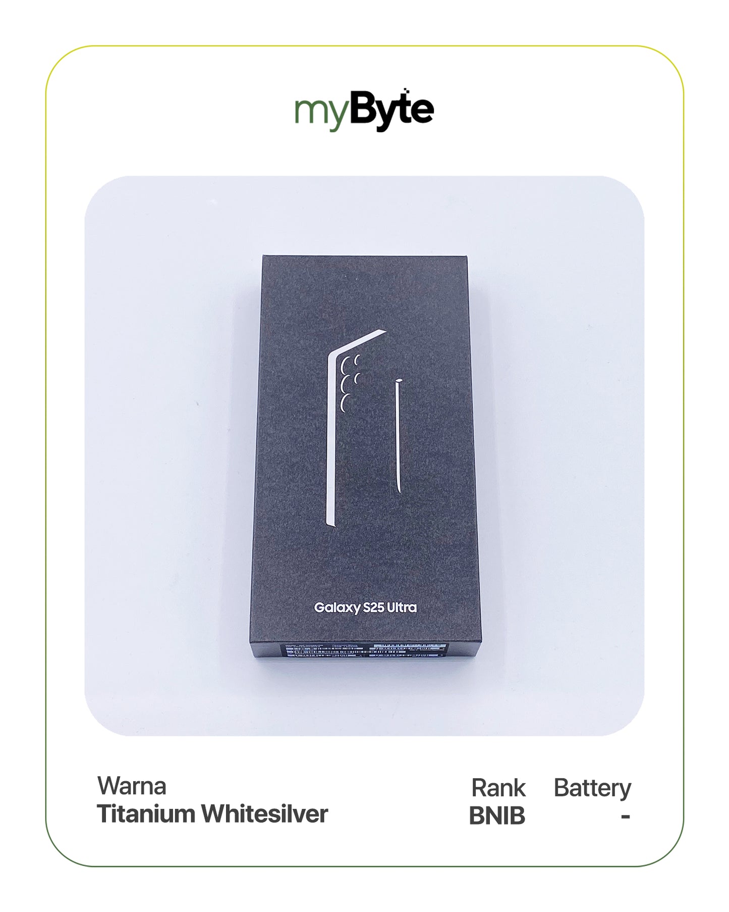 Samsung Galaxy S25 Ultra 5G 1TB Dual SIM (Silent Camera) Titanium Whitesilver SIM Free myByte International