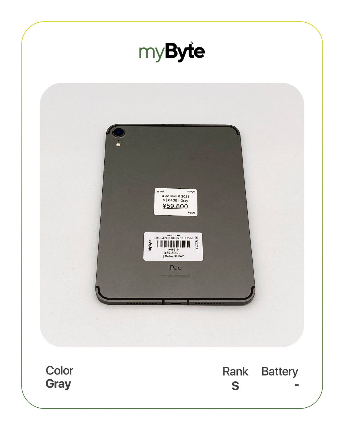 iPad Mini 6th Gen 2021 64GB (Wi-Fi+Cellular) myByte International