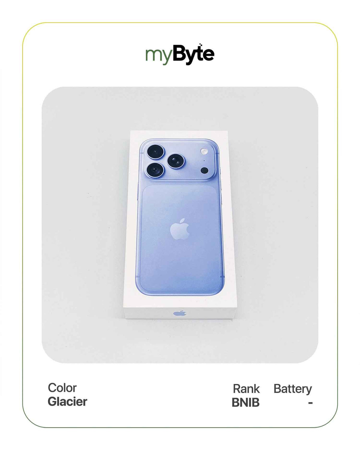 iPhone 18 Pro Max 5G 512GB eSIM (SIM Free) Glacier myByte International