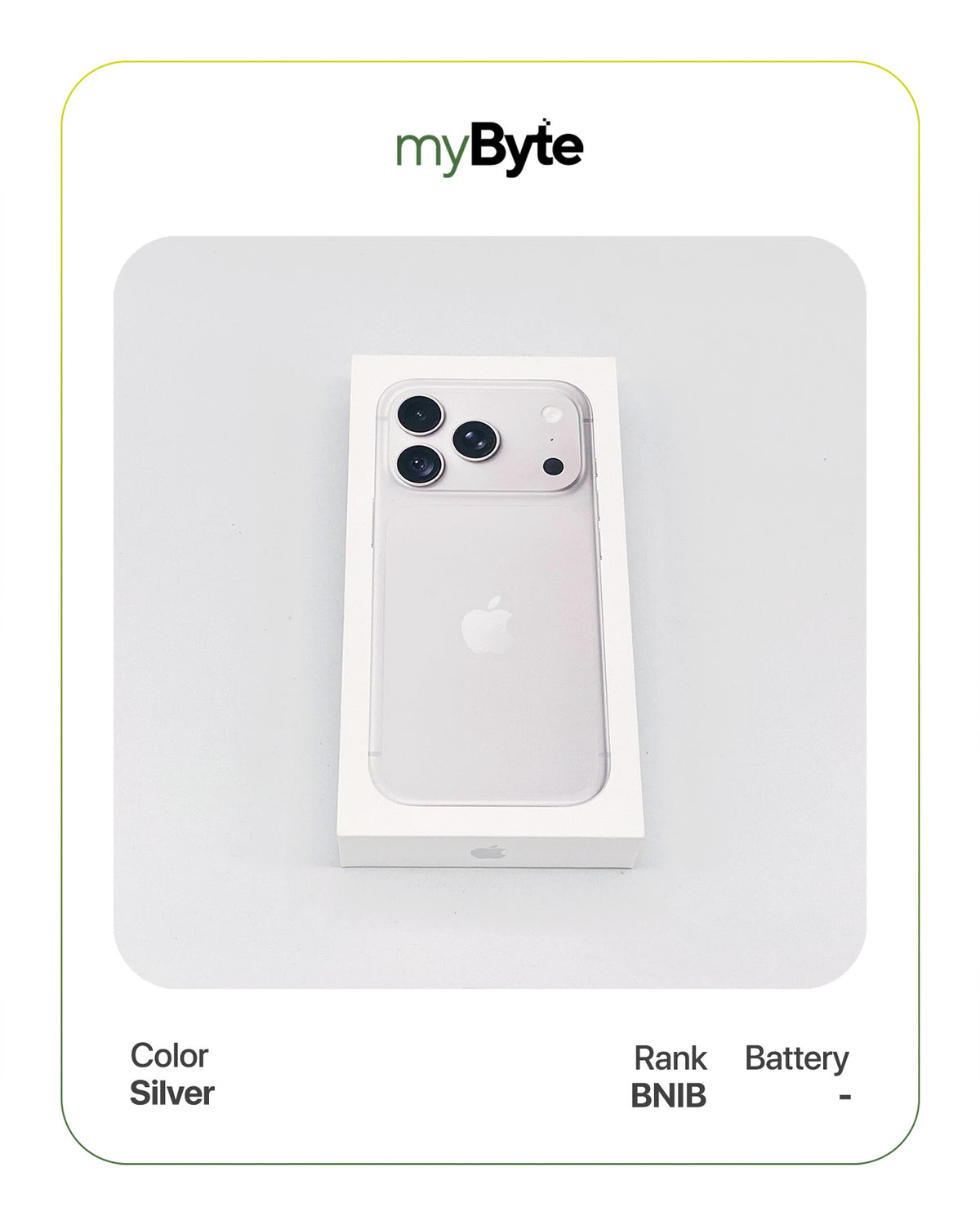 iPhone 18 Pro 5G 512GB eSIM (SIM Free) Silver myByte International