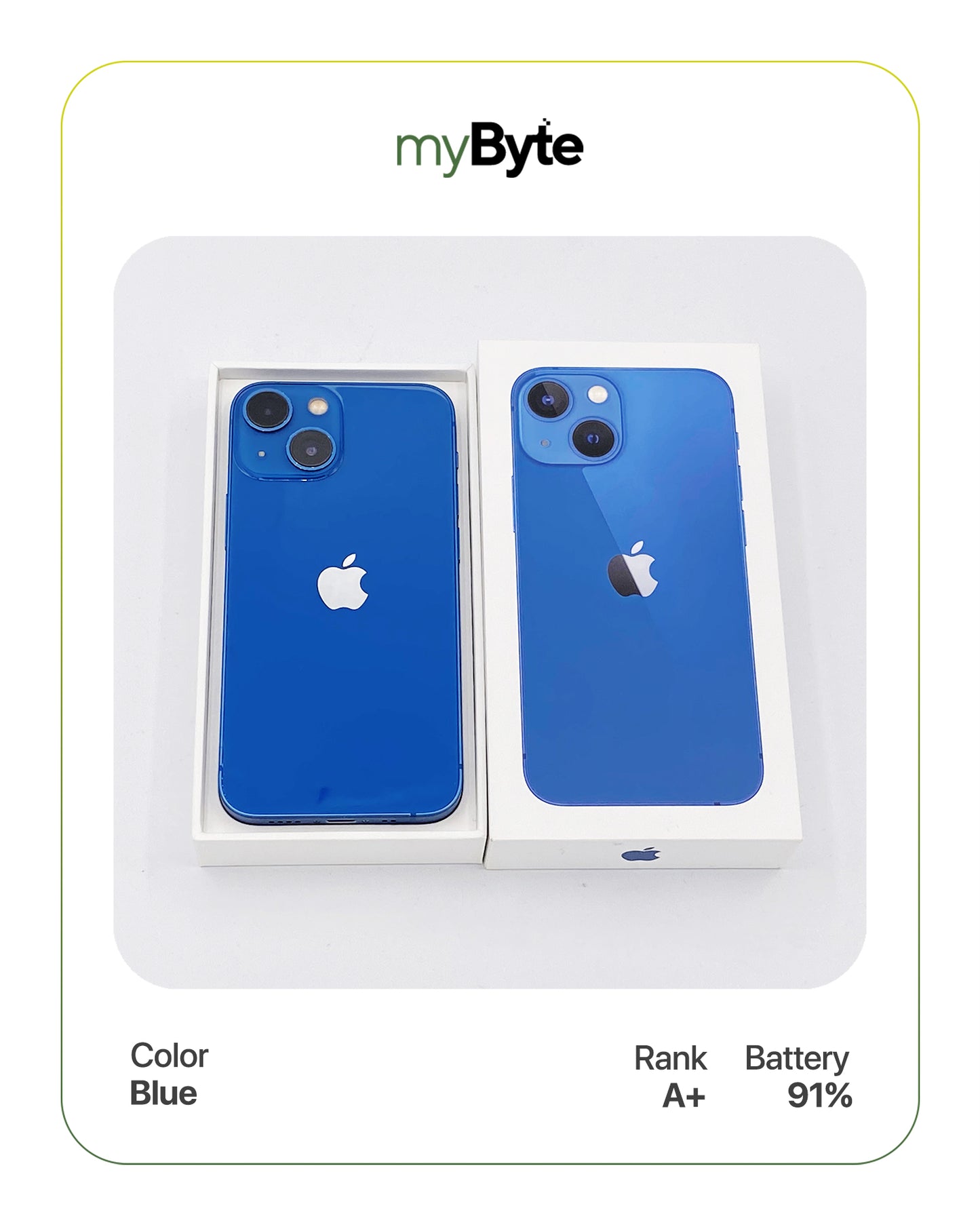 iPhone 13 mini 5G 128GB (SIM Free) Blue SIM Free myByte International