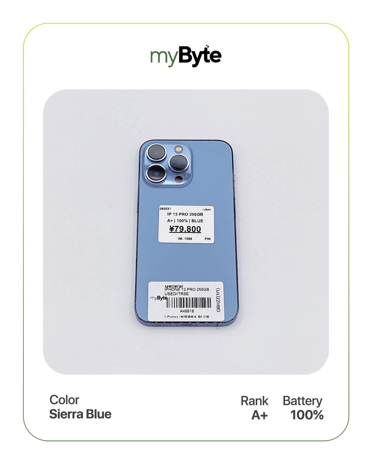 iPhone 13 Pro 5G 256GB (SIM Free) myByte International